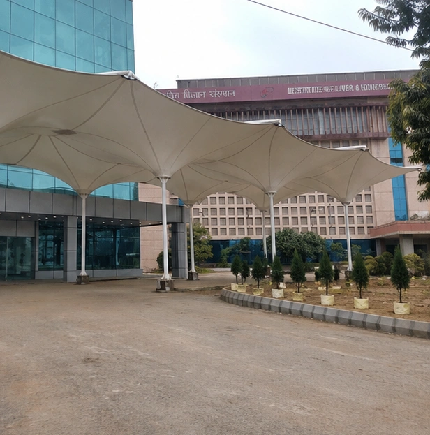 ILBS Hospital, Basant Kunj tensile structure, Ekra Decor &mdash; photograph 3